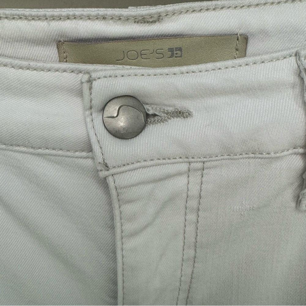 JOE’S JEANS Skinny Ankle Pennie Jeans White Mid-Rise Stretch Size 27 - Picture 4 of 12